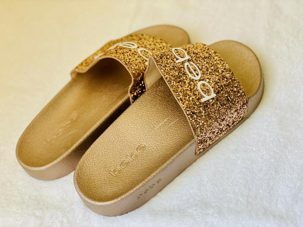 Bebe glitter slides cheap