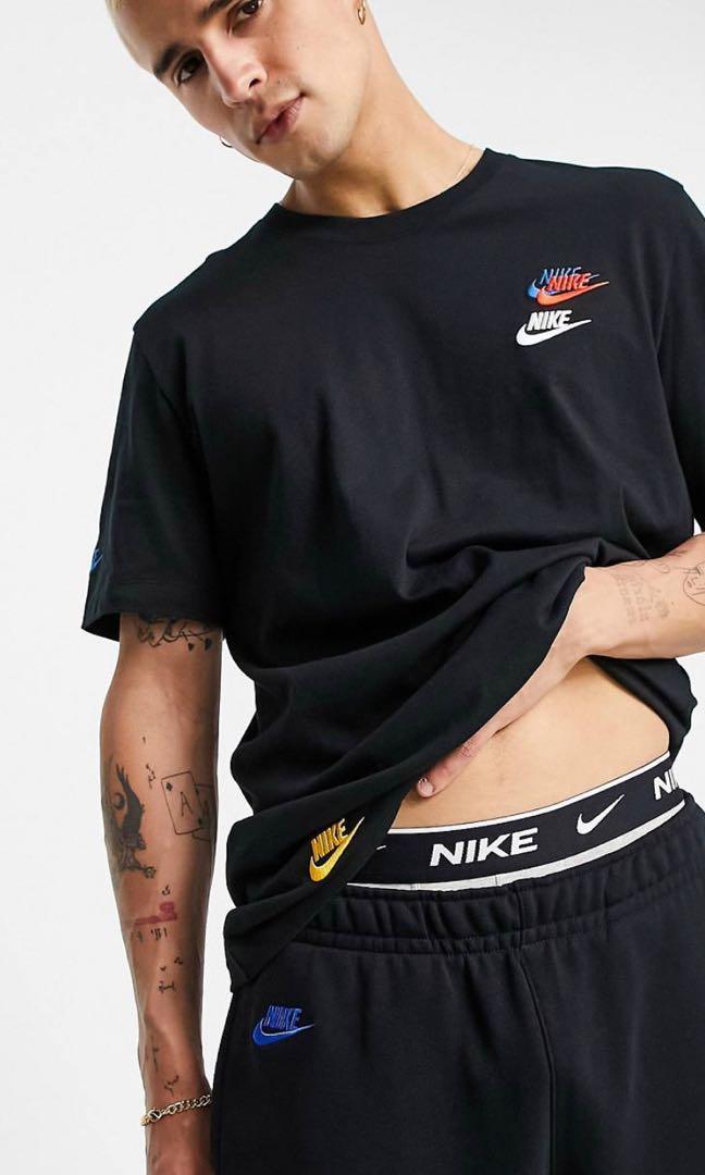 Nike Essential multi logo t-shirt in 