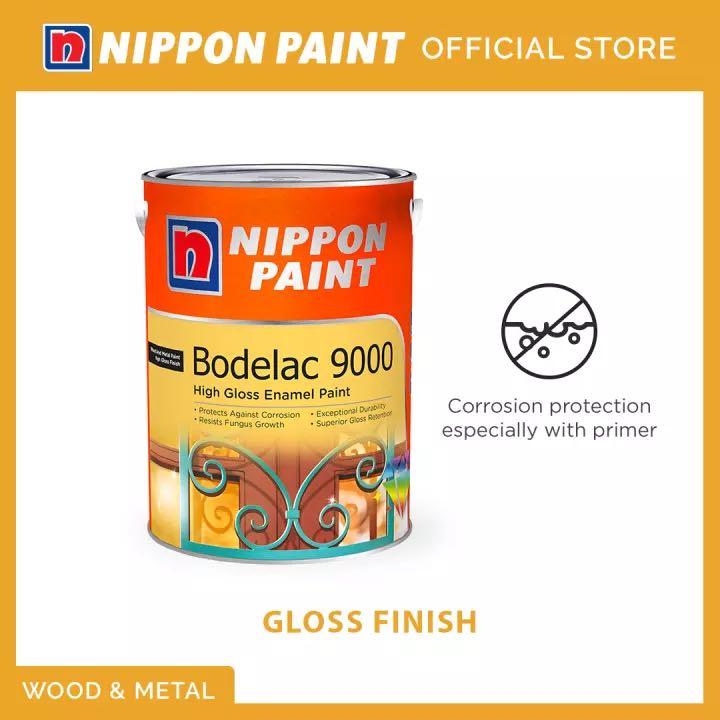 Nippon Paint Bodelac 9000 Whispering White 1 Litre, Furniture & Home