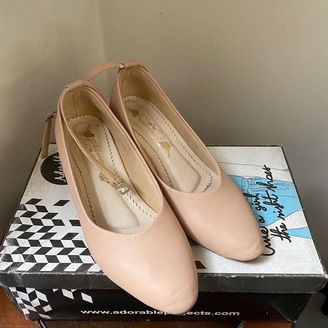 Nude Heels Fesyen Wanita Sepatu Di Carousell