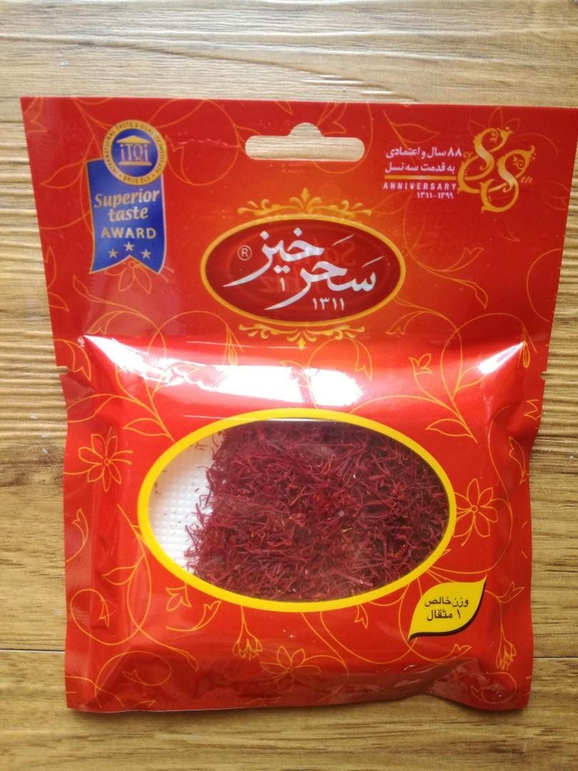 original saffron spice 4Gr Number 1 Sahar Khiz Ghaenat brand legend of