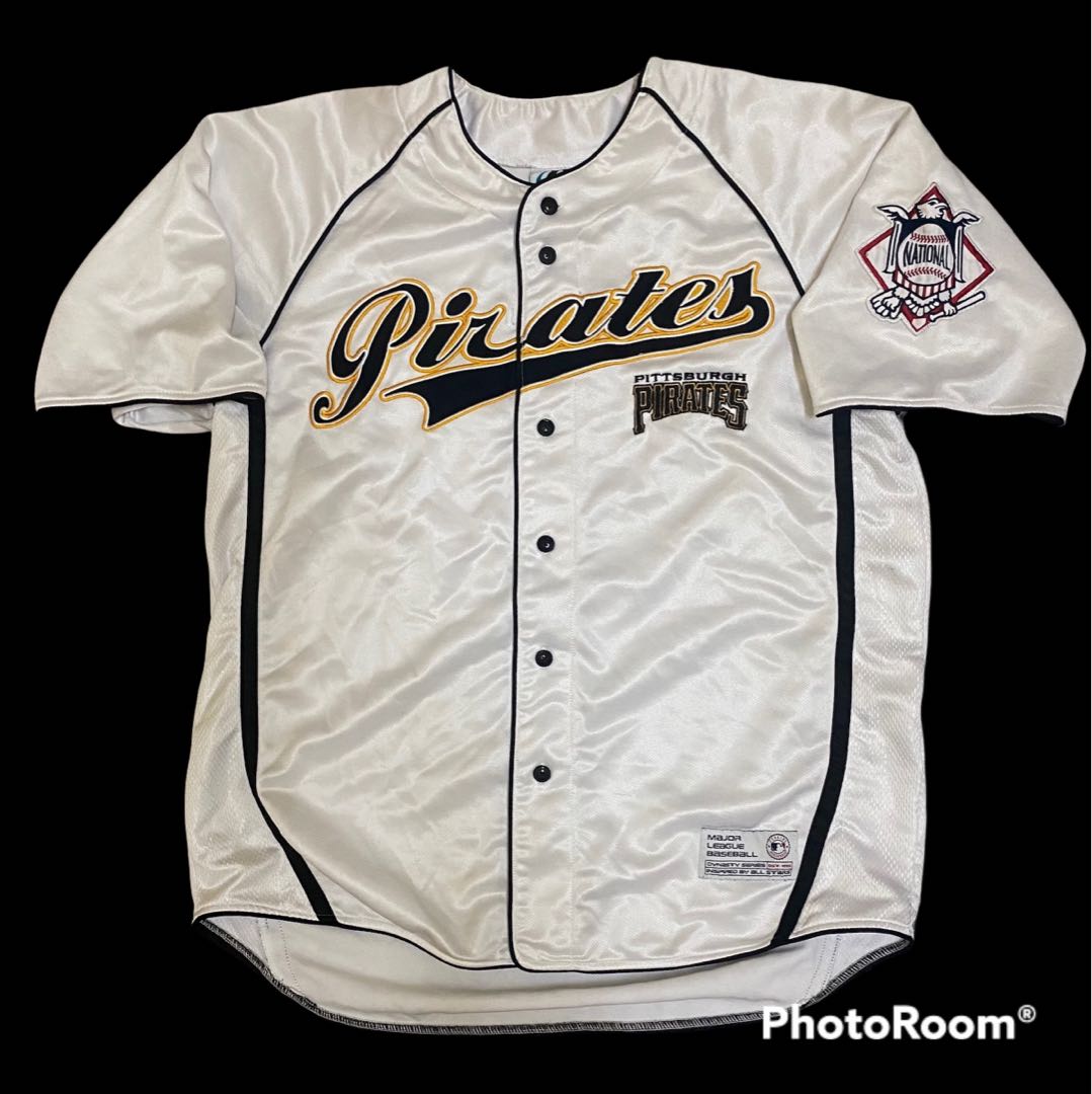 Vtg Pittsburgh Pirates Baseball Jersey Mens 52 Black Rawlings Made In USA  MLB