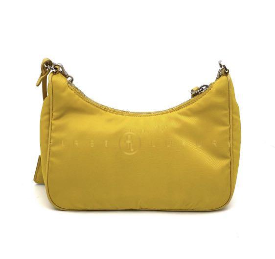 PRADA Nylon Re-Edition 2005 Shoulder Bag Pineapple Yellow 665887