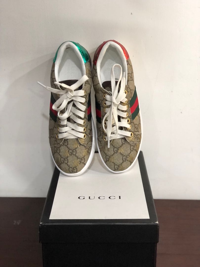 Pre-owned gucci sneakers, Women's Fashion, Footwear, Sneakers on Carousell