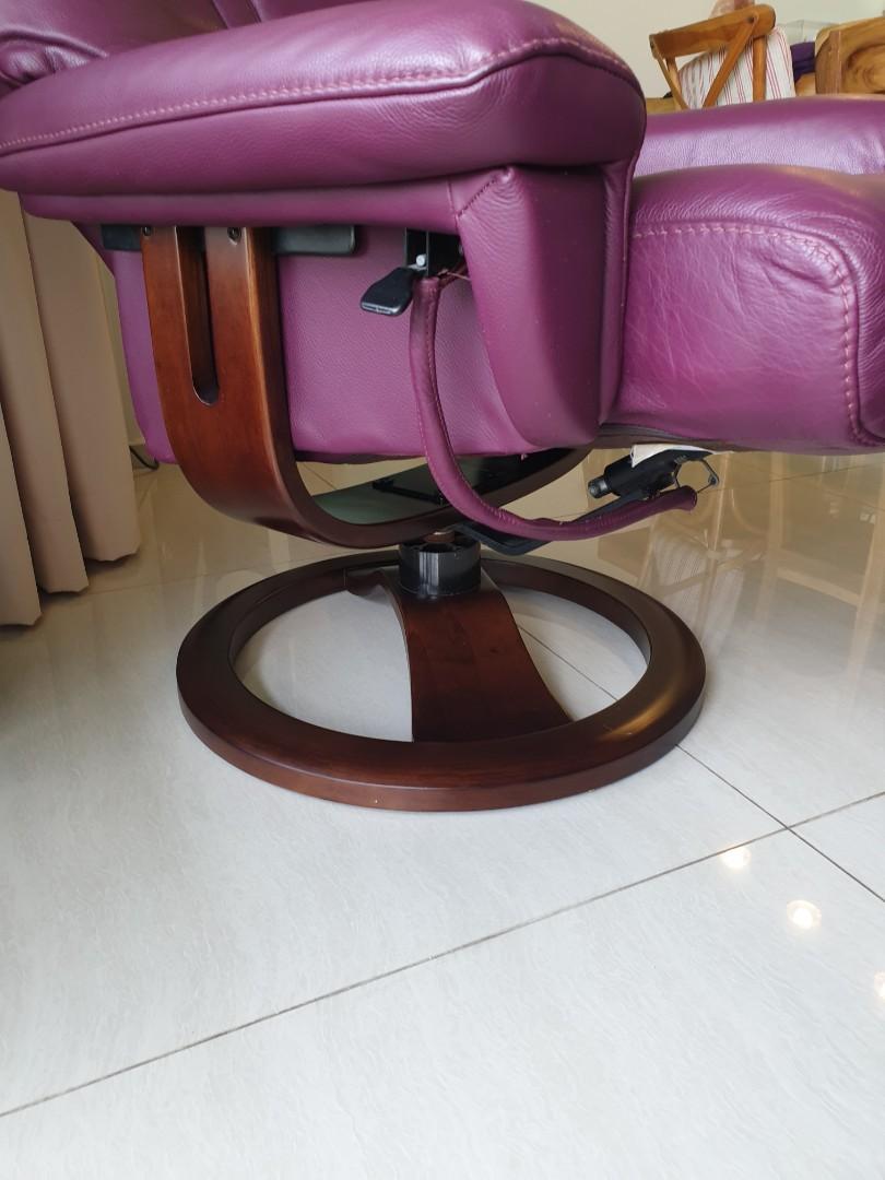 Purple Recliner Chair, Furniture & Home Living, Furniture, Chairs on