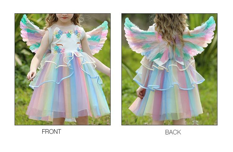 Rainbow unicorn cheap fairy costume