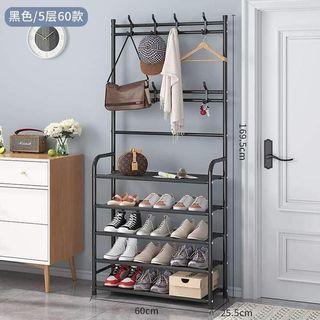 RESELLER:549php

:COAT RACK WITH STORAGE SHELF & SHOERACK

✔️2-IN-1 DESIGN this smart all-in-one piece contains a shoe storage rack, and coat rack; everything is handy when you are in a hurry.
✔️SAFETY USAGE & GOOD STABILITY , each hook features