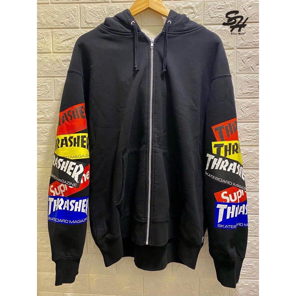 2021AW Supreme x THRASHER MULTI LOGO ZIP UP HO 聯名外套, 他的時尚