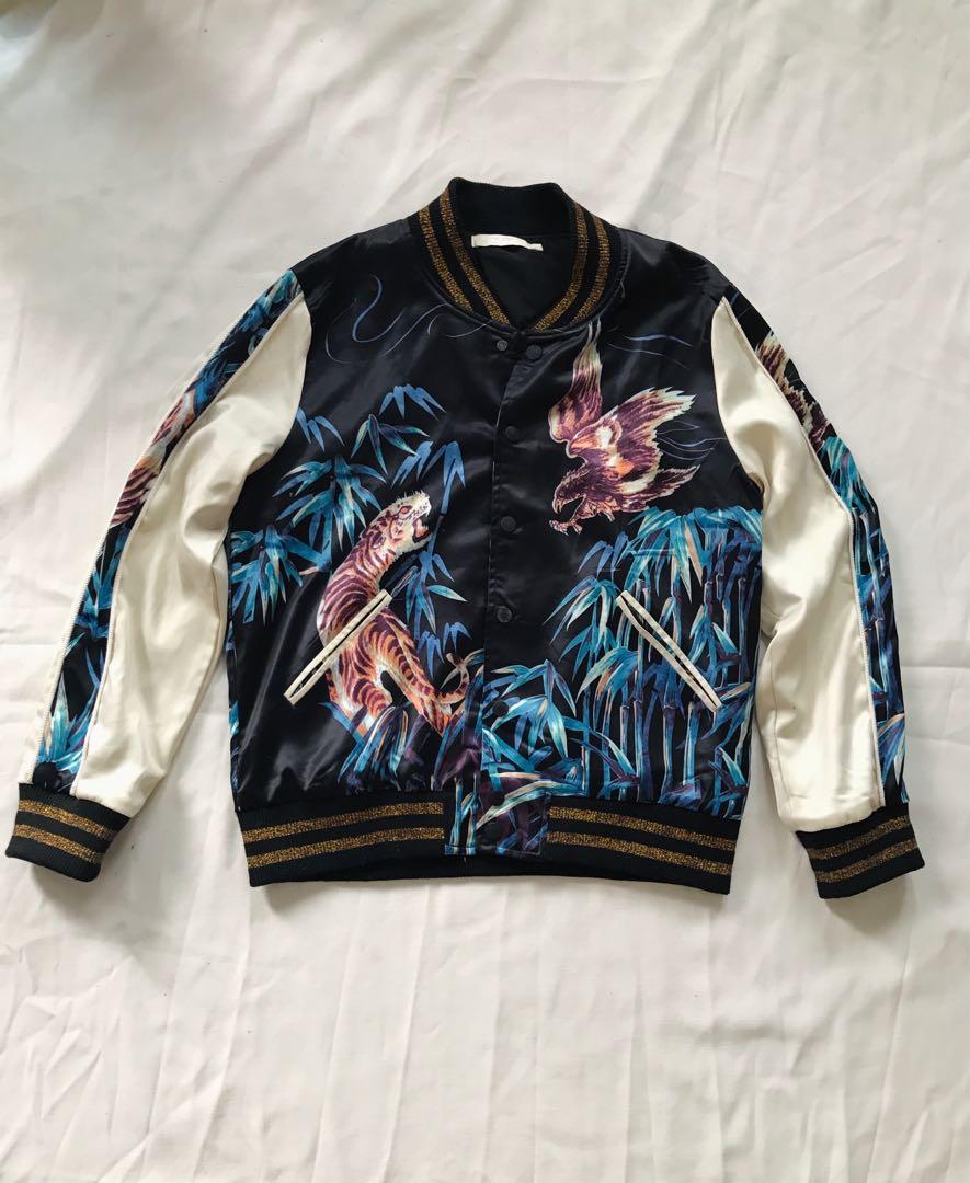 Saint laurent tiger eagle jacket Paris ss16 replica bomber jacket sukajan