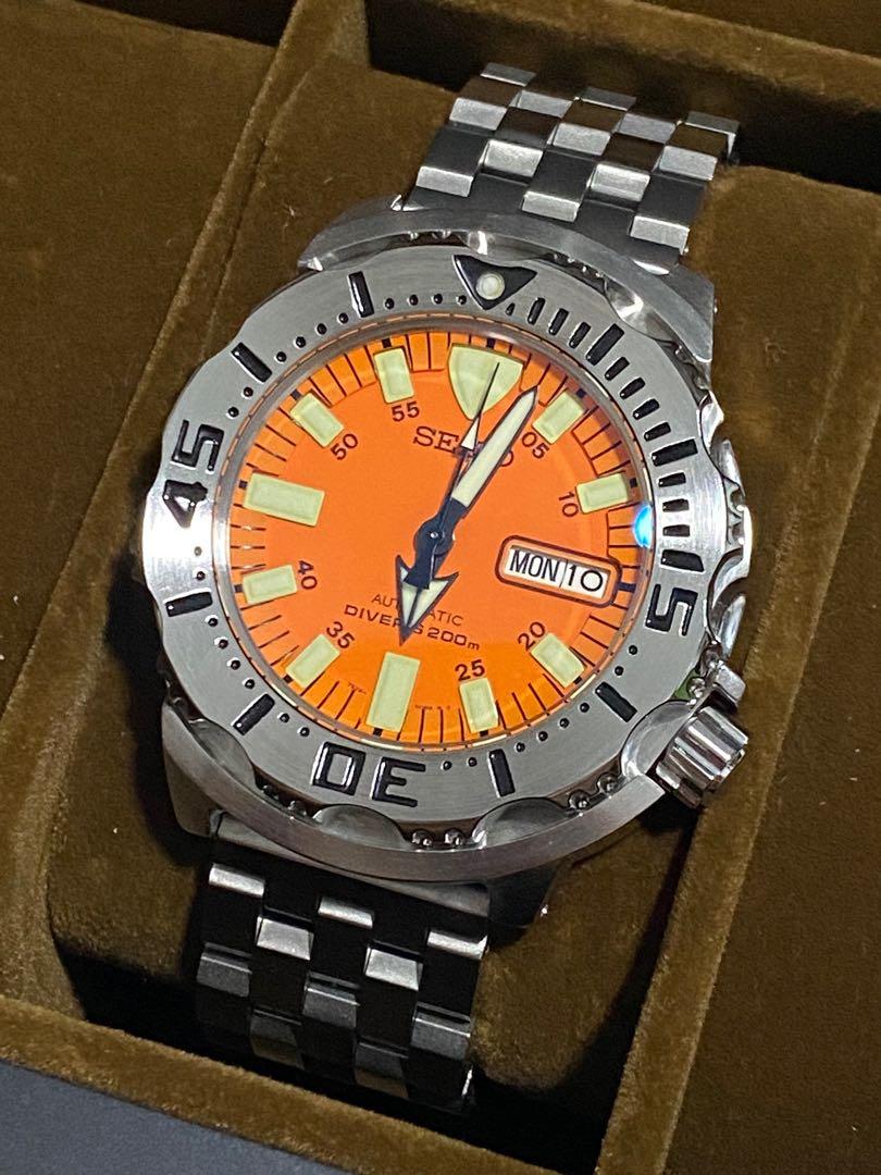Seiko Orange Monster 1st Gen with Double Dom Glass Men s Fashion