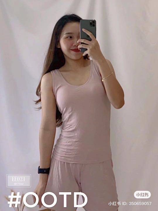 Sleepwear in nude colour promotiok malaysia sleepwear quality