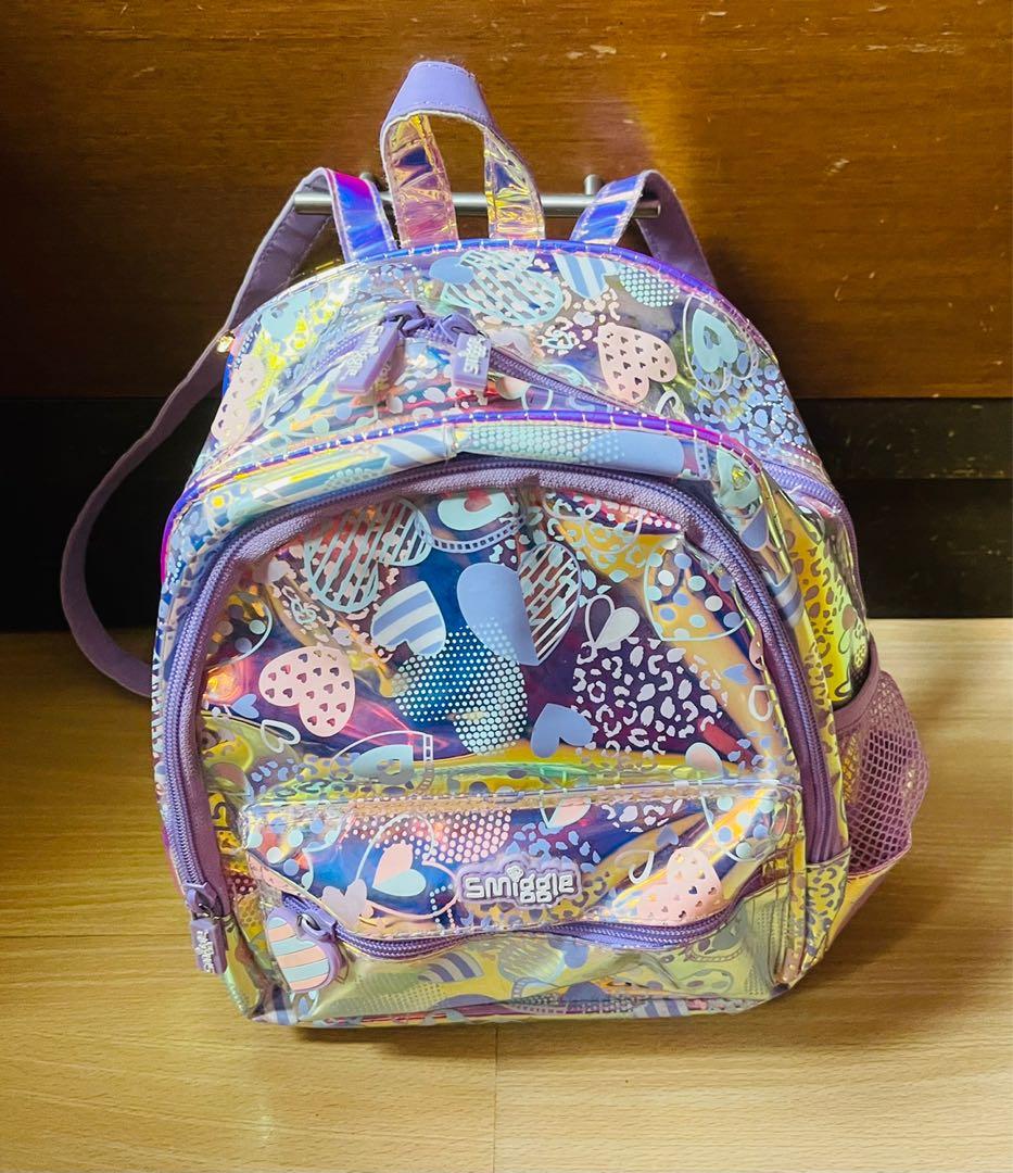 Smiggle holographic backpack sales