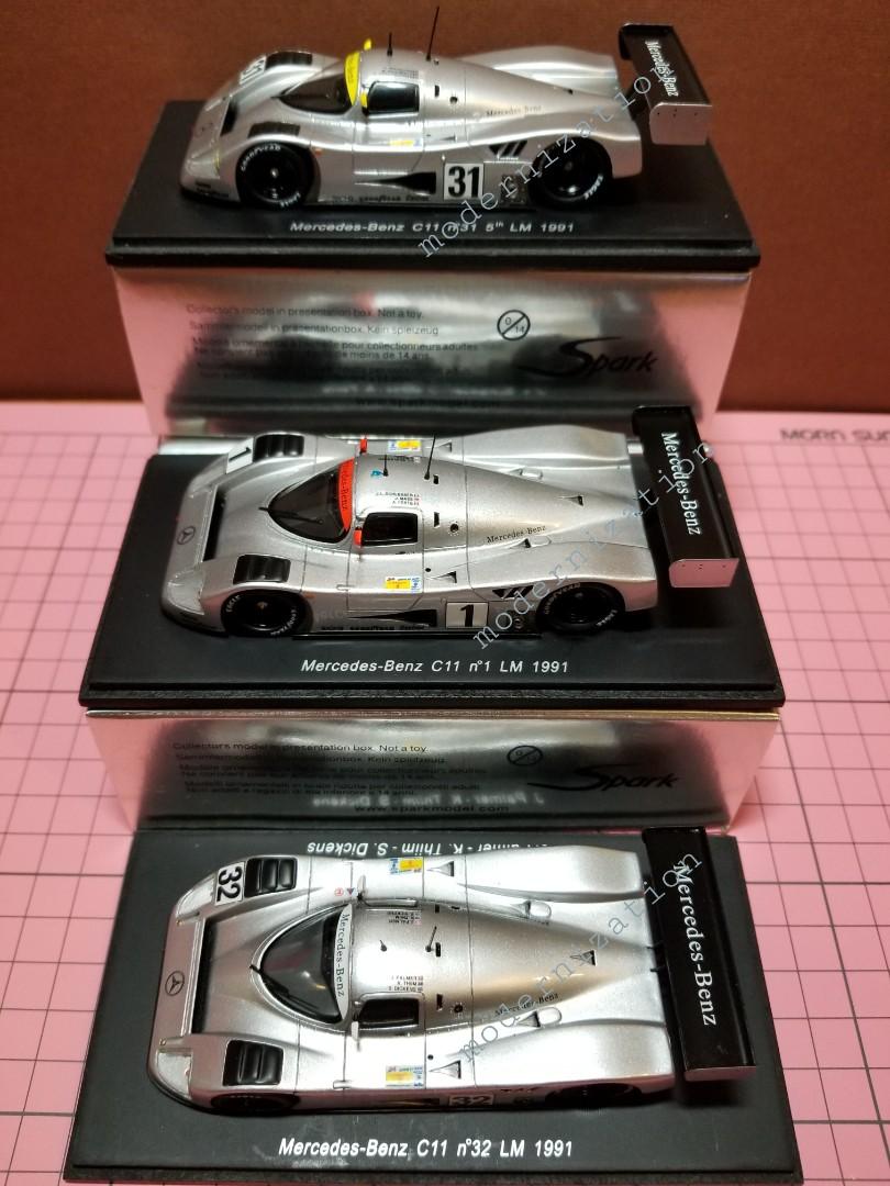 未開封】Spark 1/43 S1252 Mercedes Benz C11 1991 ル・マン