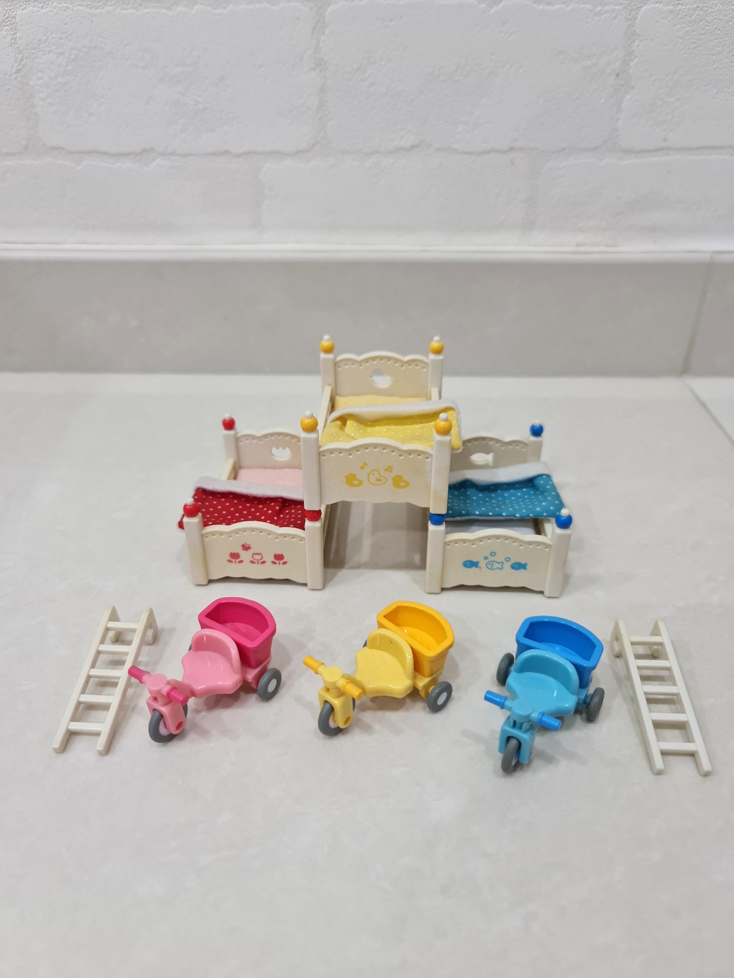 Sylvanian families triple bunk beds sales