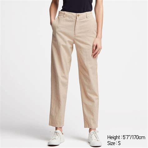 Uniqlo linen tapered pants store