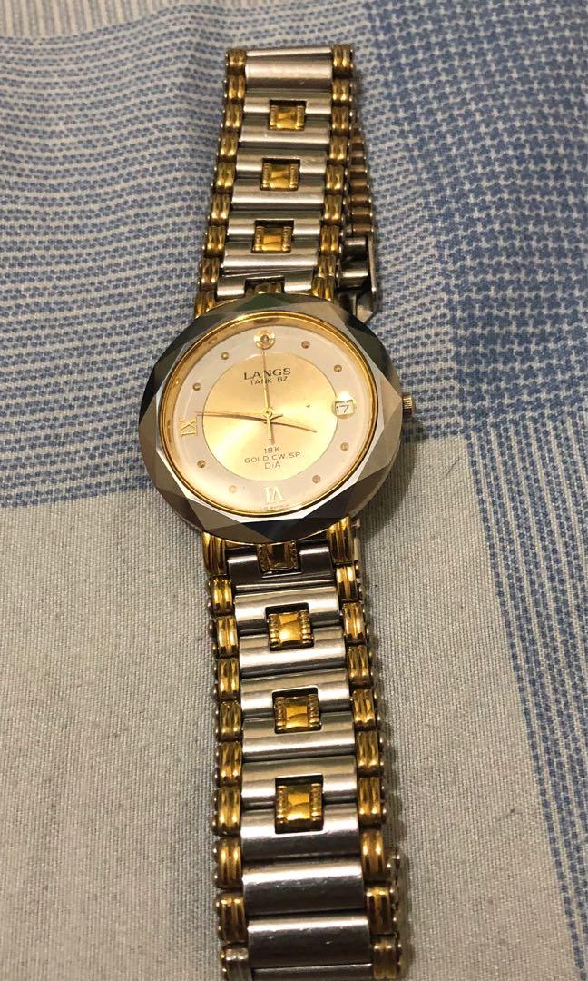 Vintage Langs Tank BZ 18K Gold Women s Fashion Watches Accessories Watches on Carousell