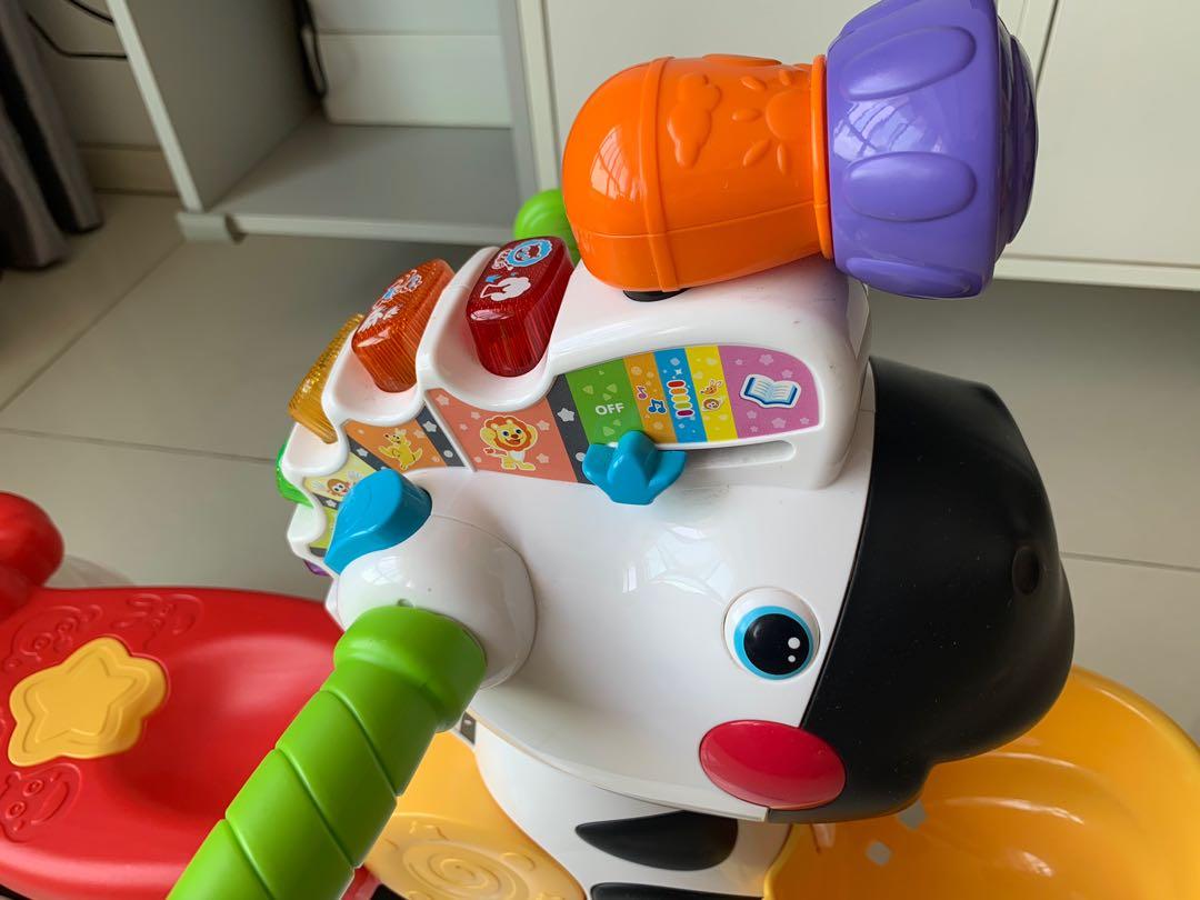VTech 3In1 Learning Zebra Scooter, Babies & Kids, Infant Playtime on