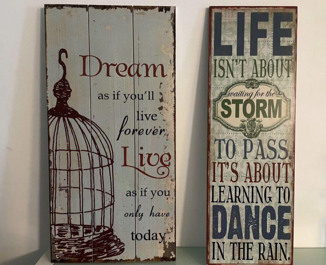 Wall Hanging Motivational quotes, Furniture & Home Living, Home Decor