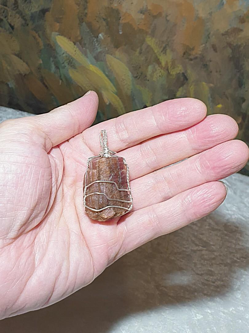 Red tourmaline pendant online