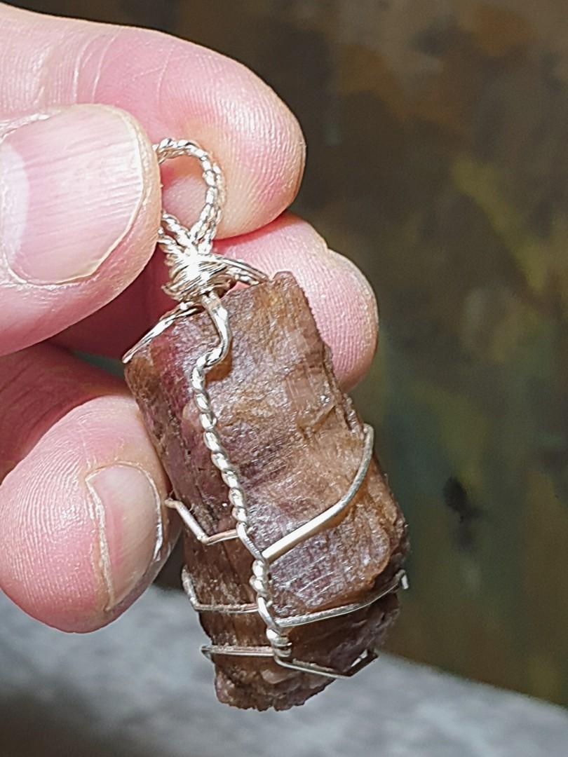 Red discount tourmaline pendant