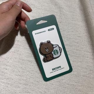 星巴克X LINE 熊大手機支架