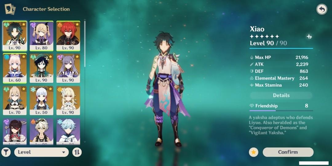 Xiao Venti And More Genshin Account For Trading Only Video Gaming Video Games Others On Carousell