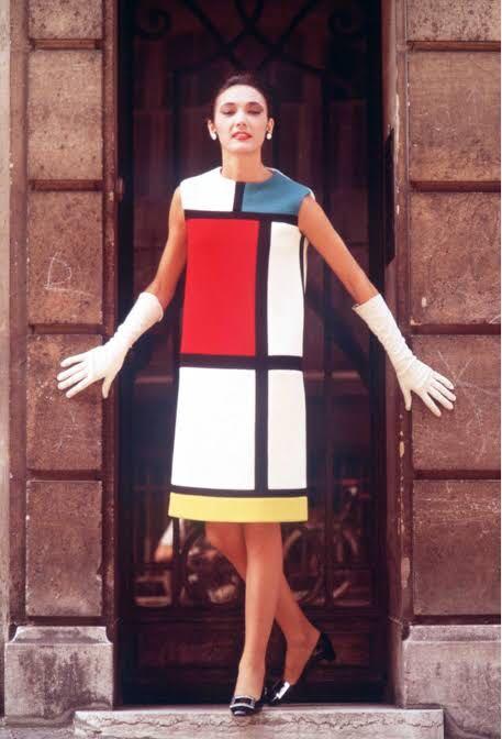 YSL PIET MONDRIAN dress Women s Fashion Dresses Sets Dresses on Carousell