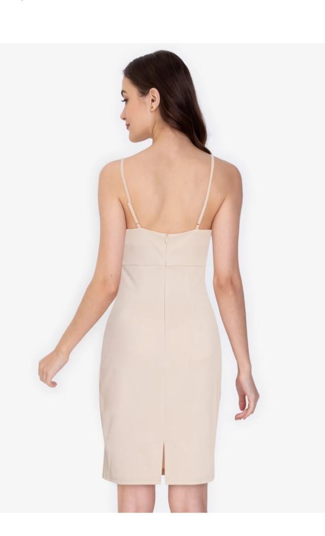 Zalora Beige Dress (Category: Dresses) located in Quezon City. Submitted by rdl09 (Listing ID 1119984028, Image 2). Description: Brandy new with tag. size 8 US shipping shouldered by the buyer. rfs: wrong size.