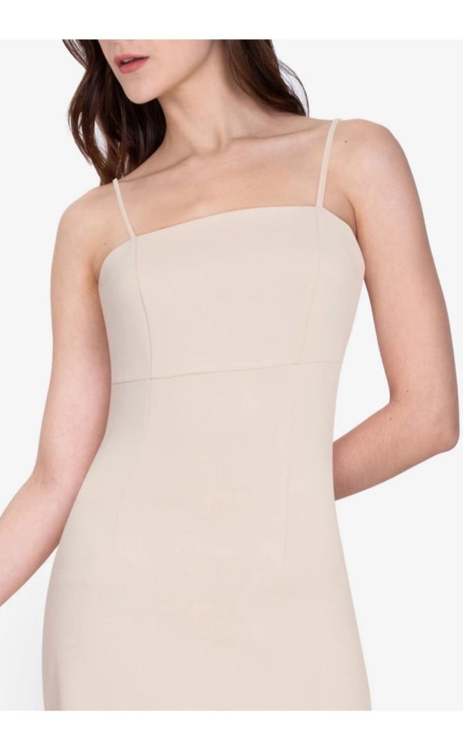 Zalora Beige Dress (Category: Dresses) located in Quezon City. Submitted by rdl09 (Listing ID 1119984028, Image 3). Description: Brandy new with tag. size 8 US shipping shouldered by the buyer. rfs: wrong size.