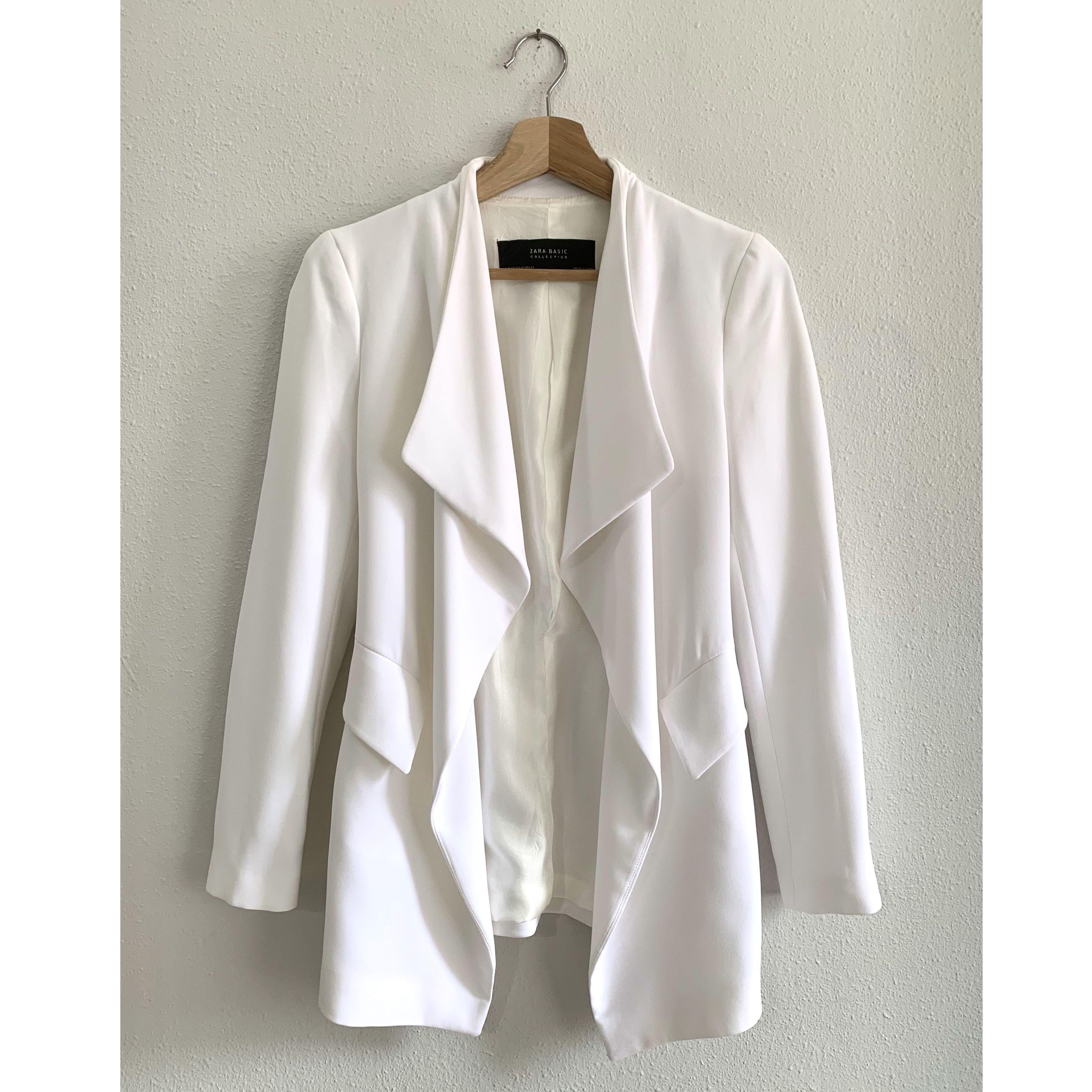 White long sleeve blazer 2025