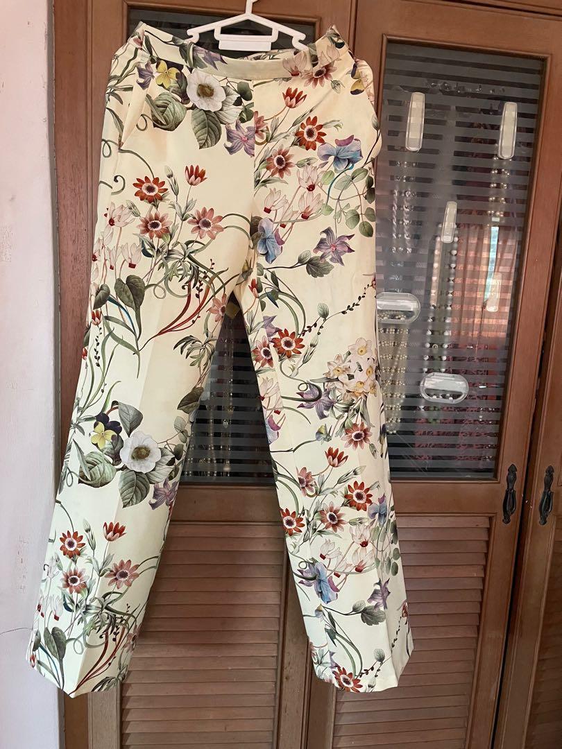 ZARA Floral Pants
