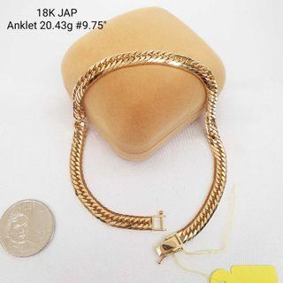 18k japan gold Anklet