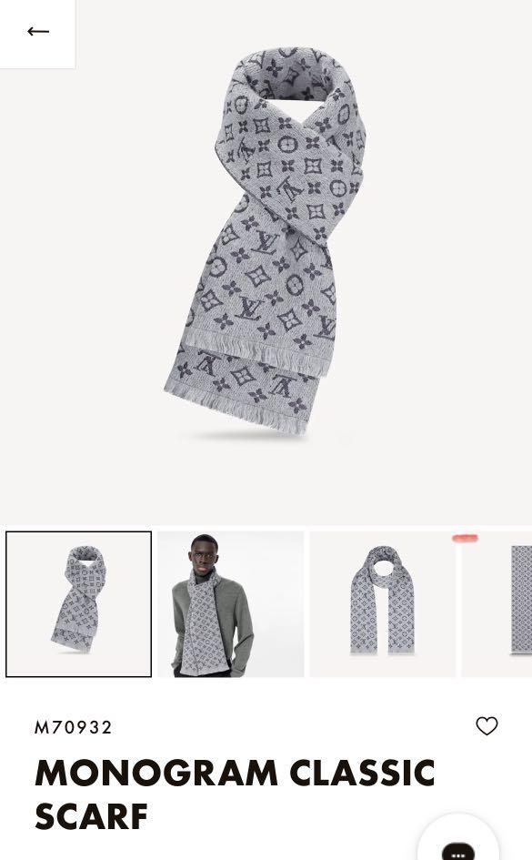 Shop Louis Vuitton Cardiff scarf (M70484, M70482) by Maisondesoeur