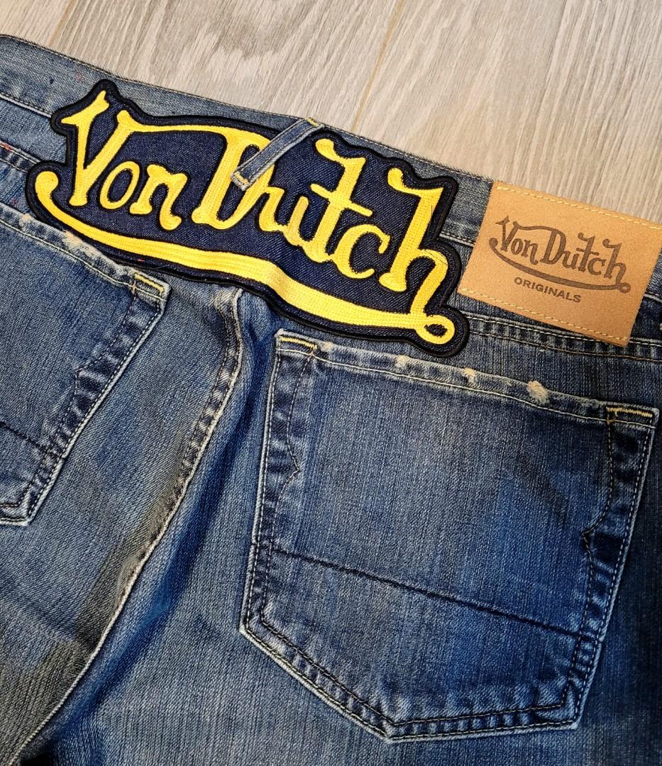 美牌Von Dutch Originals Wash Jeans 洗水藍牛W34 腰100% cotton 美國