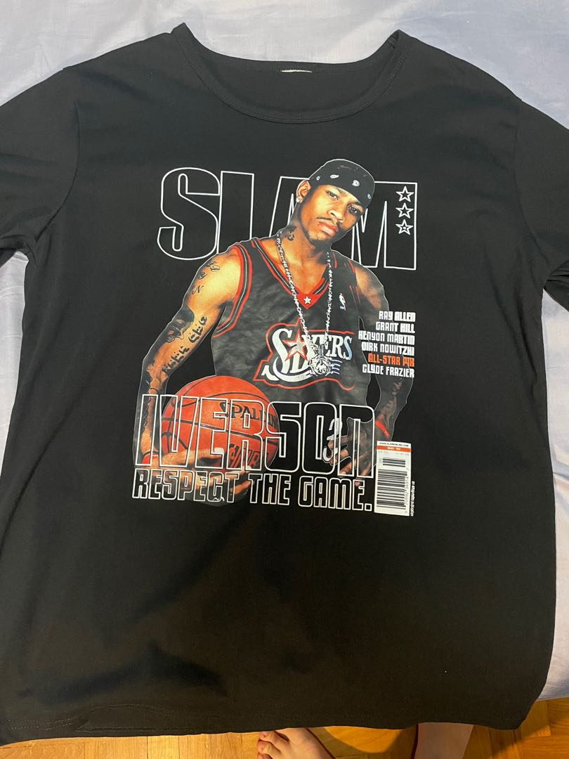 Allen iverson slam magazine tee, Men's 