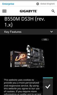 AMD GIGABYTE B550M DS3H motherboard