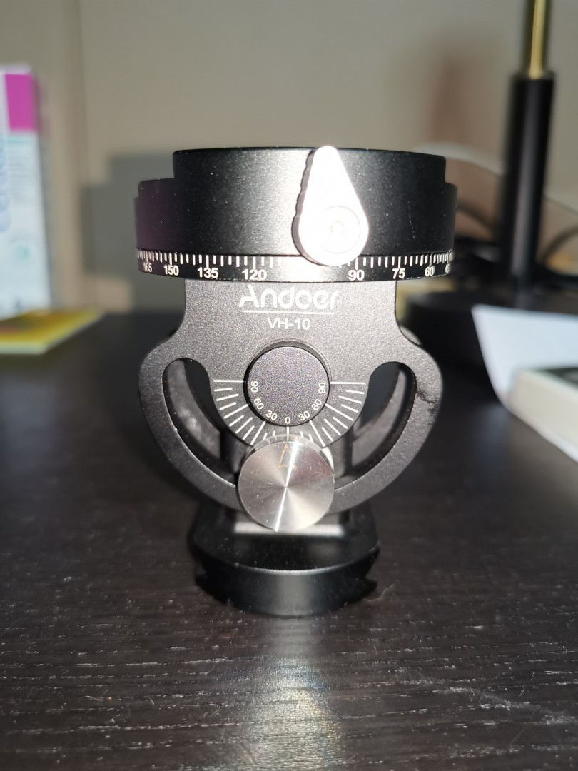 Andoer VH 10 Pan tilt tripod / monopod head, Photography, Photography Accessories, Tripods