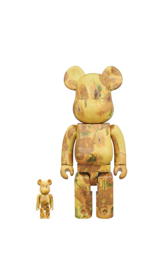 Bearbrick x Van gogh Museum Sunflowers 100 & 400 (Ready stock