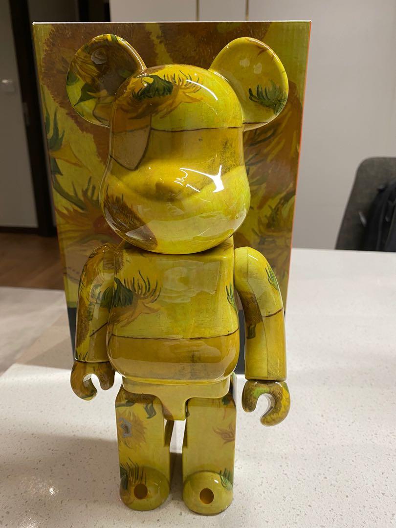 Bearbrick x Van gogh Museum Sunflowers 100 & 400 (Ready stock