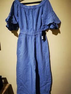 BNEW WITH TAG ZARA off shoulder JUMPSUIT