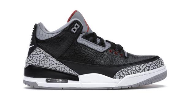 Nike air jordan 3 black cement online
