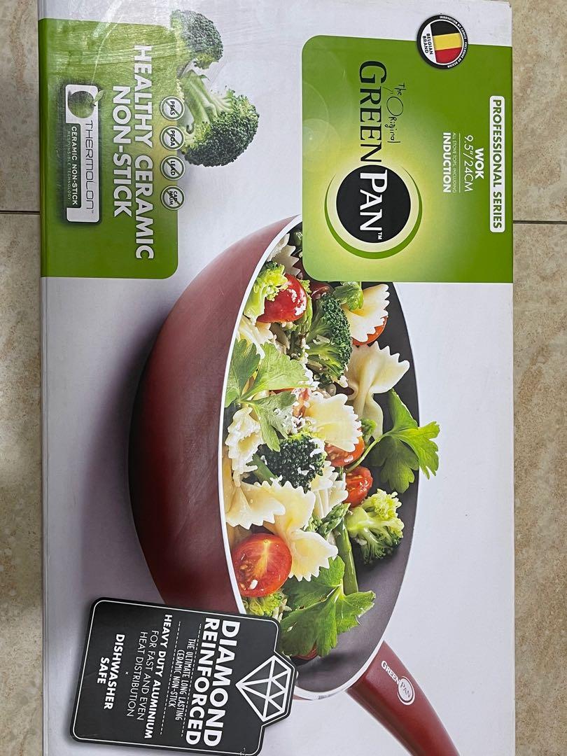 Brand new Wok 24 inch original Green Pan brand, Furniture & Home Living