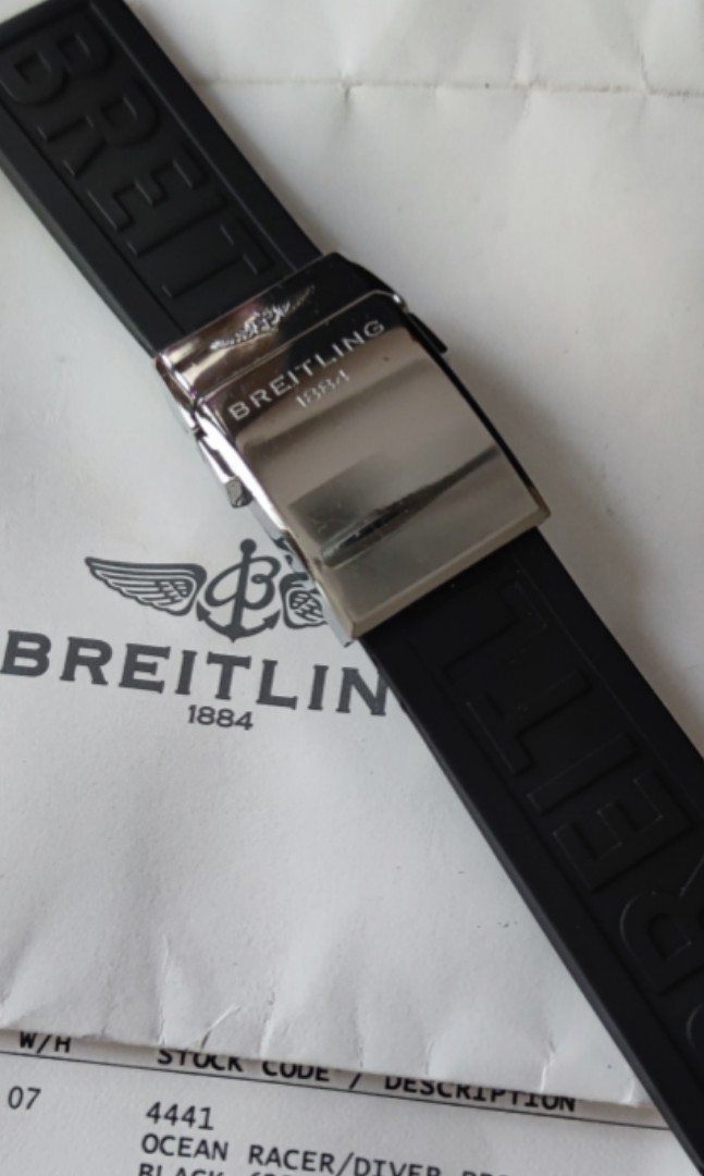 Breitling rubber store strap adjustment