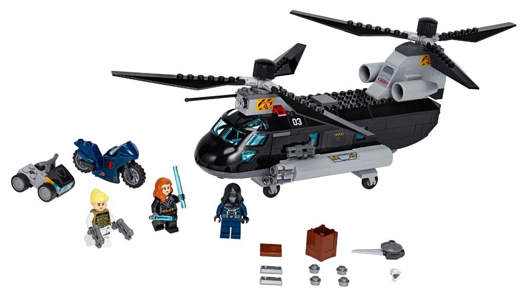 Lego black shop widow sdcc set