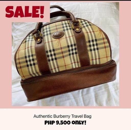 Burberry travel bag, Women's Fashion, Bags & Wallets, Beach Bags on  Carousell