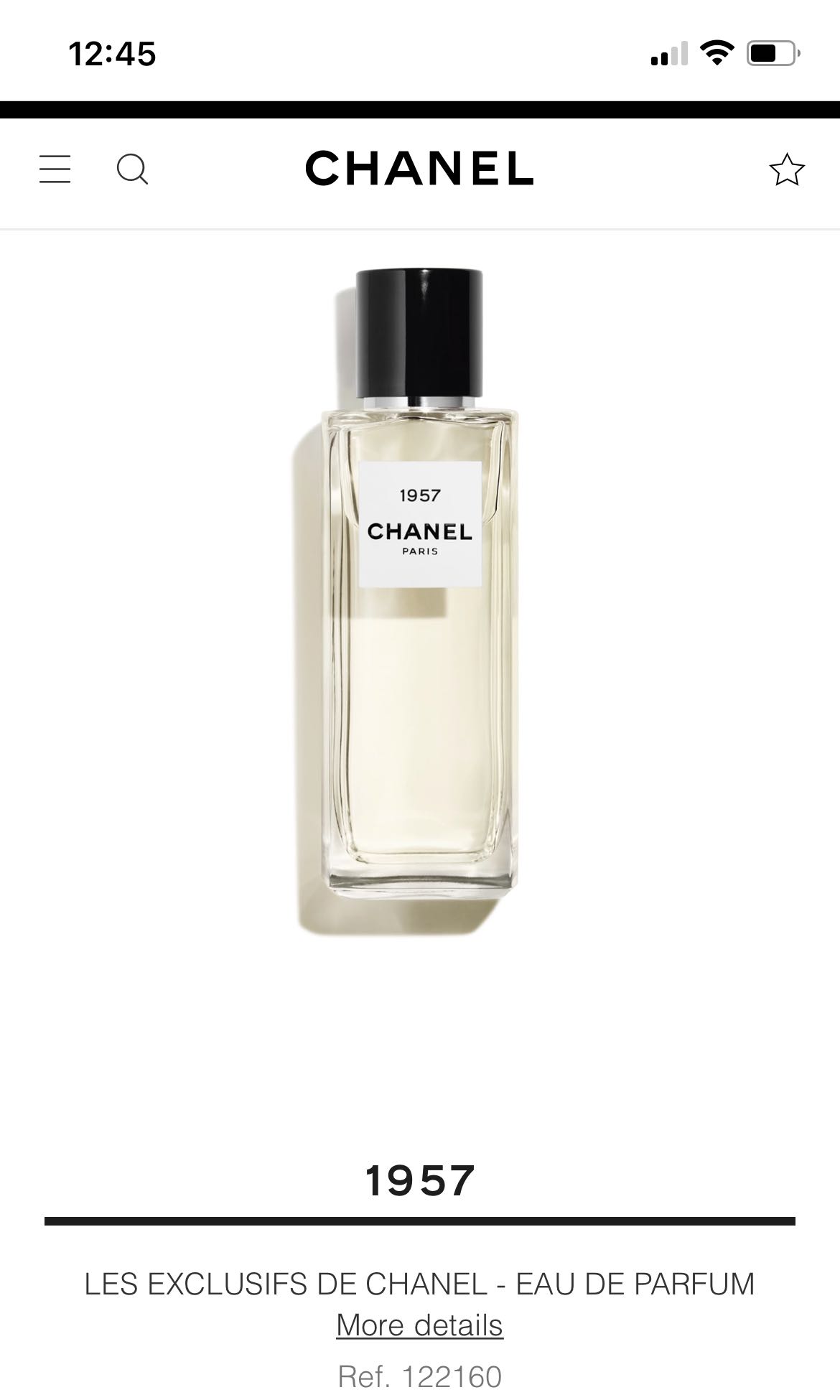 CHANEL, Skincare, Nib Chanel Paris 957 Eau De Parfum
