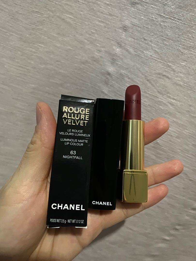 CHANEL ROUGE ALLURE VELVET no.63, Beauty & Personal Care, Face, Makeup on  Carousell