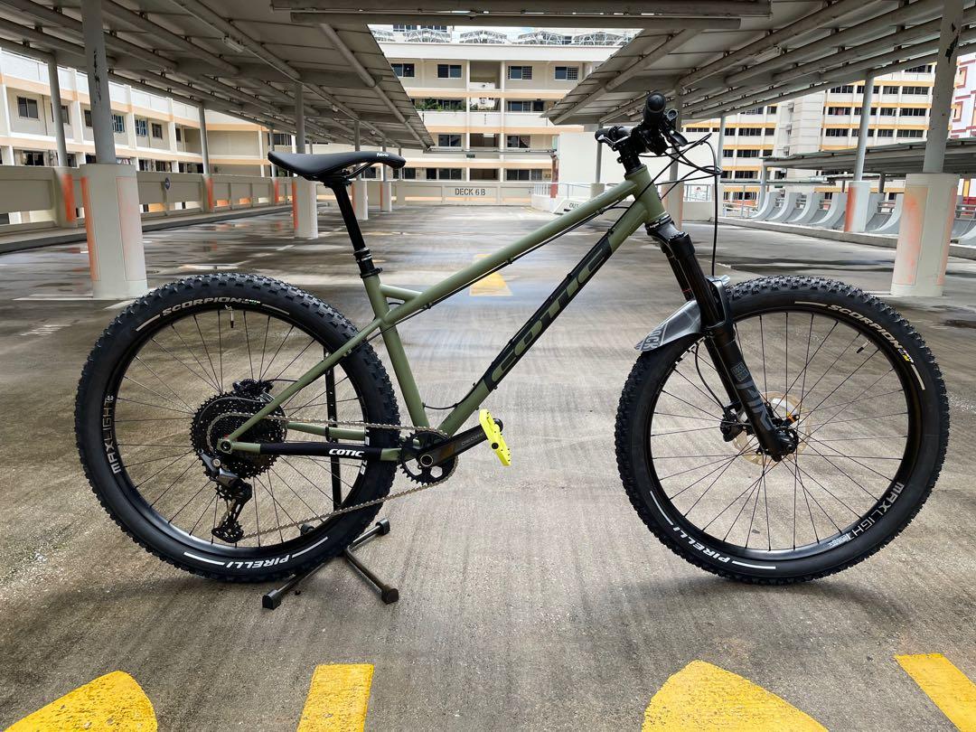 27.5 clearance steel hardtail