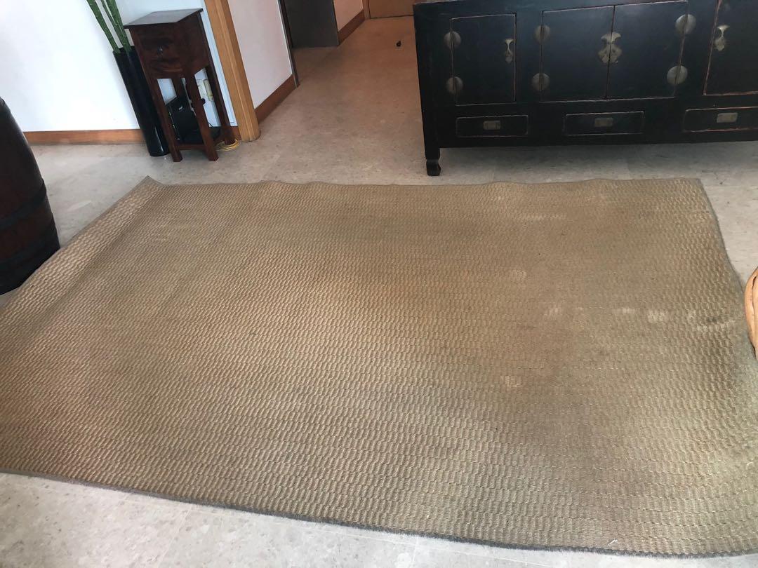 Crate & Barrel Jute Carpet, Furniture & Home Living, Home Decor