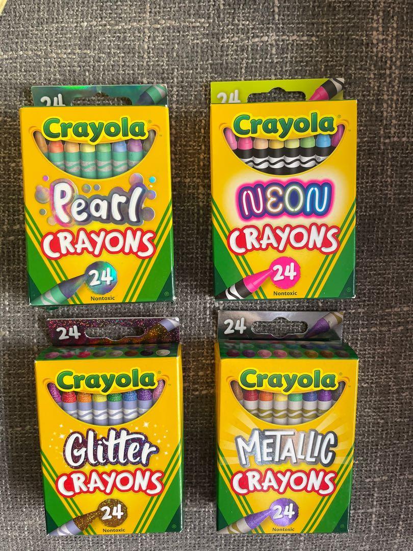 96 Neon, Metallic, Pearlescent & Glitter Crayons, Crayola.com, Crayola